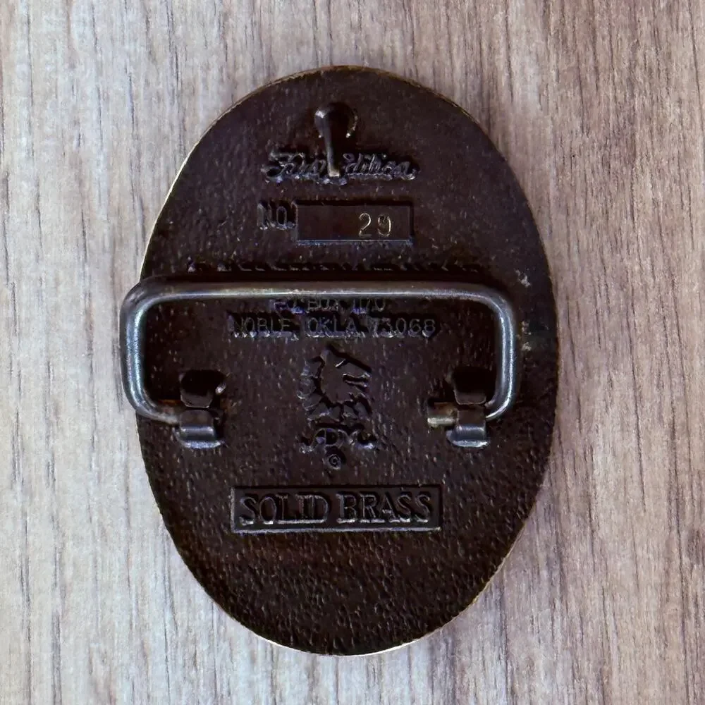 Vtg State of Colorado Bi-Centenial Solid Brass 1st Edition Numbered Belt Buckle